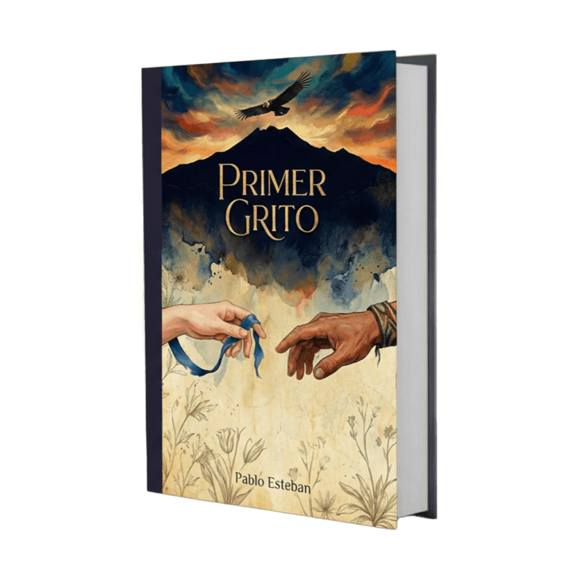 Mockup del libro Primer Grito